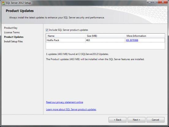 Cómo crear un instalador de SQL Server 2012 con CU1 integrado