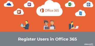 register users in office 365