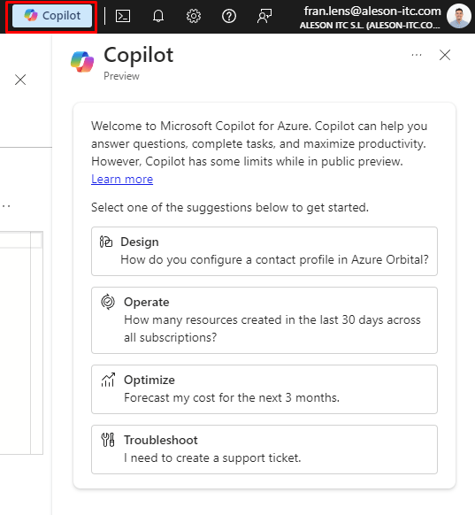 Microsoft Copilot en Azure SQL Database